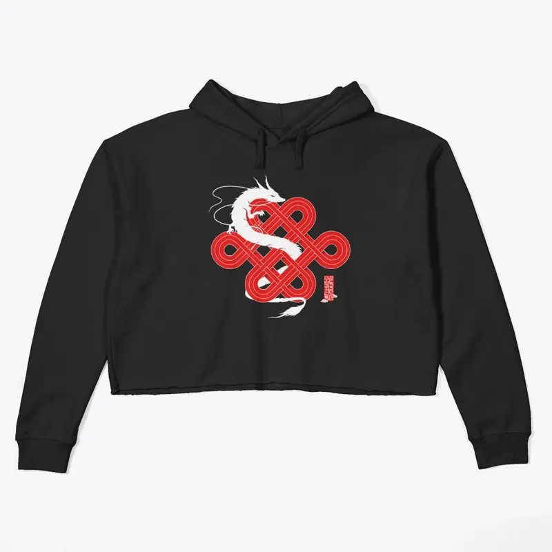 CTR Year of the Dragon Crop Hoodie BLACK