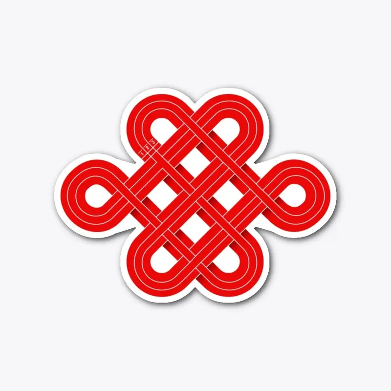 Mystic Track Knot Sticker